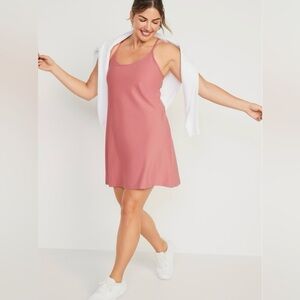 Pink Chemise Slip Dress with A-Line Silhouette